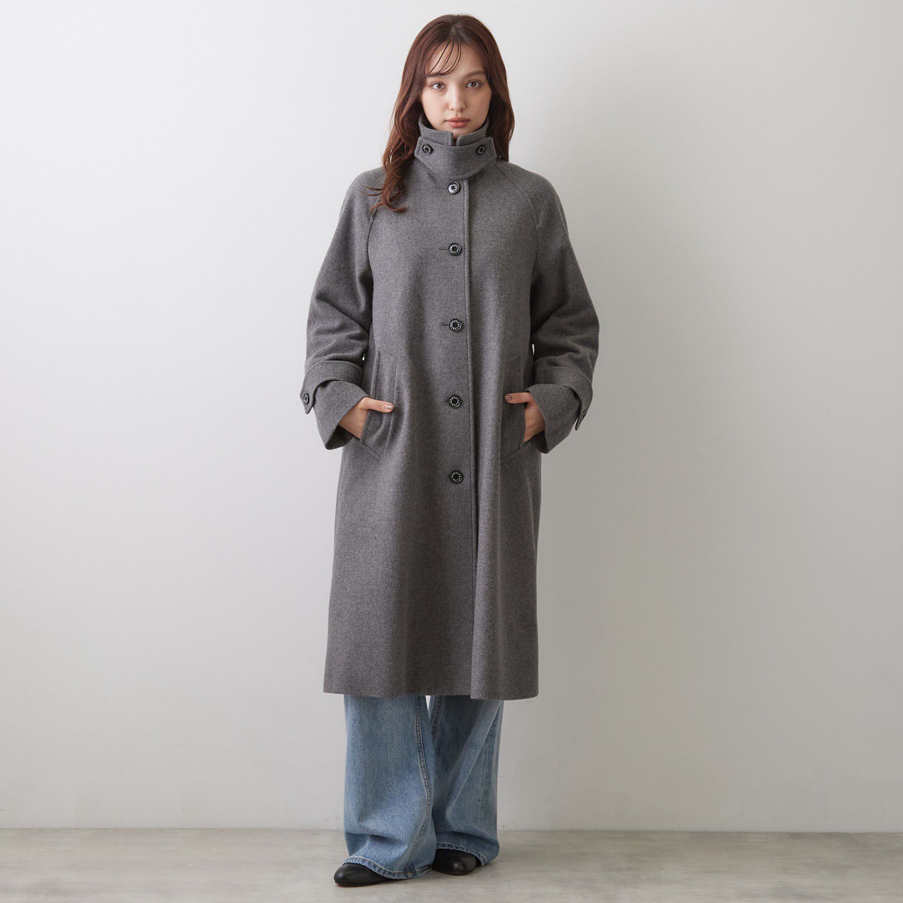 DRESSTERIOR「スーパー110sウールステンカラーコート」|ステンカラーコート|