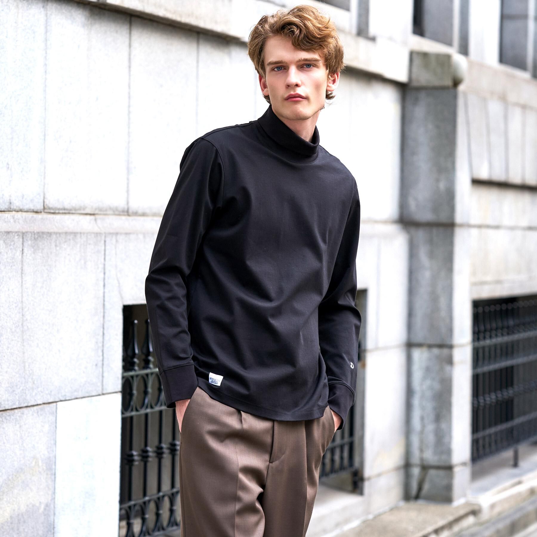 DRESSTERIOR「【抗菌防臭/しわ防止】クールデオドラント オフタートルカットソー」|Tシャツ・カットソー|