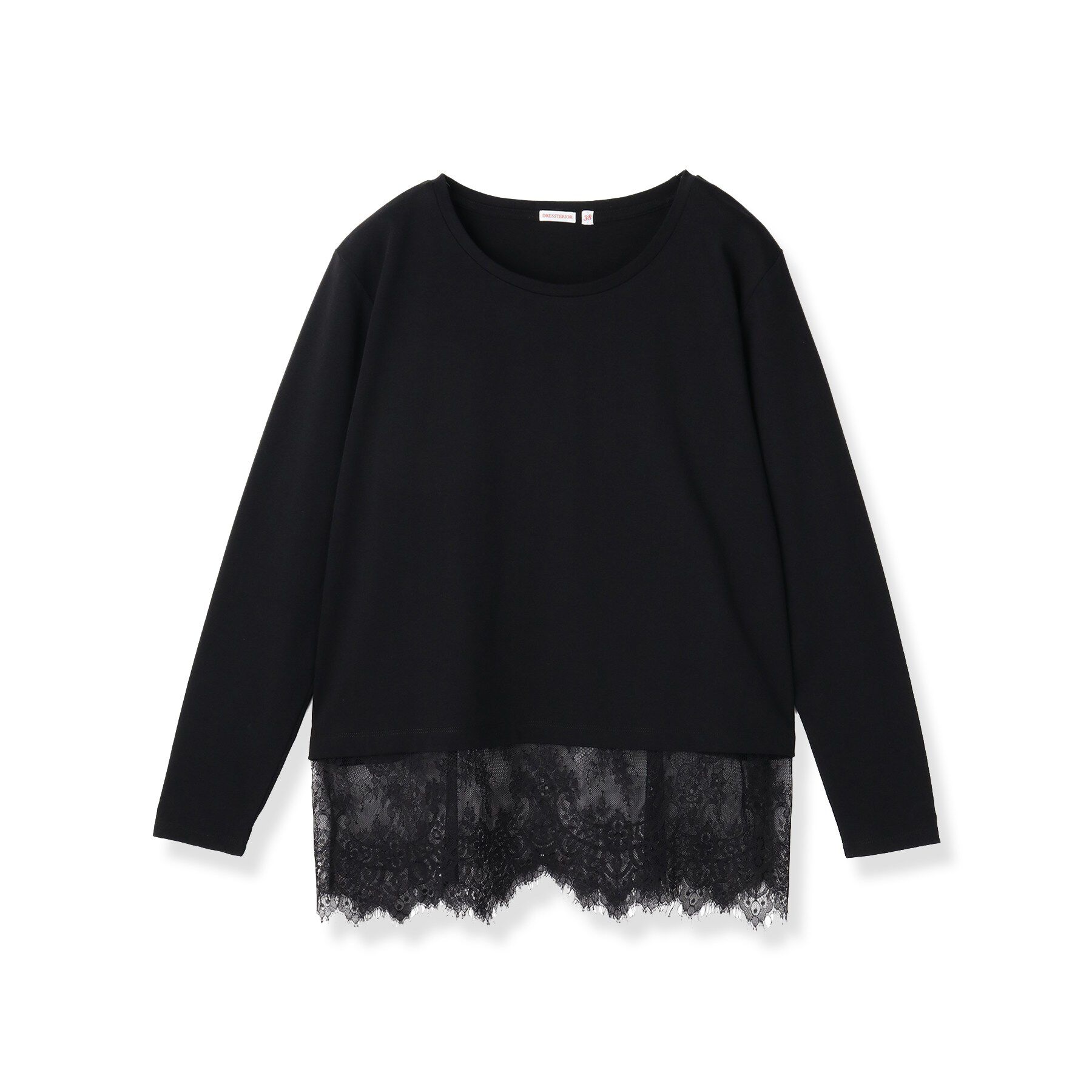 DRESSTERIOR「レースヘム ロングスリーブプルオーバー」|Tシャツ・カットソー|