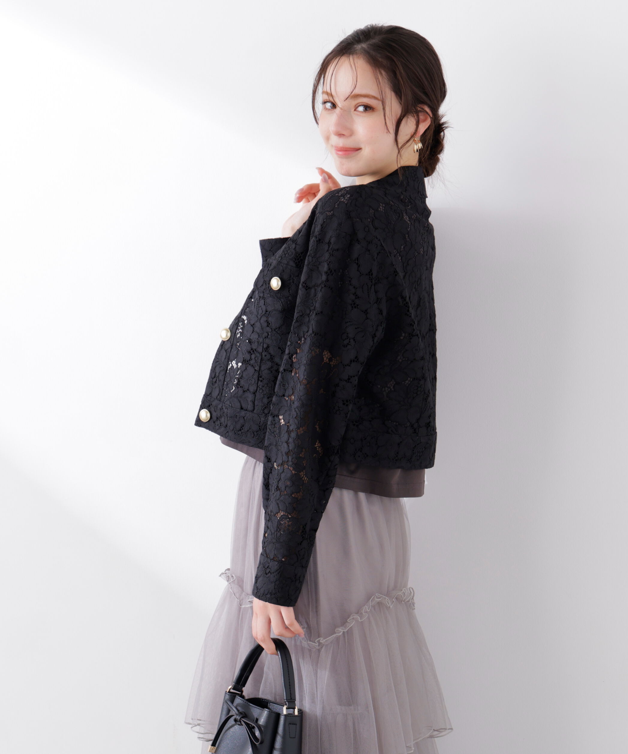 PROPORTION BODY DRESSING「レースブルゾン　26SS」|ブルゾン・スタジャン|