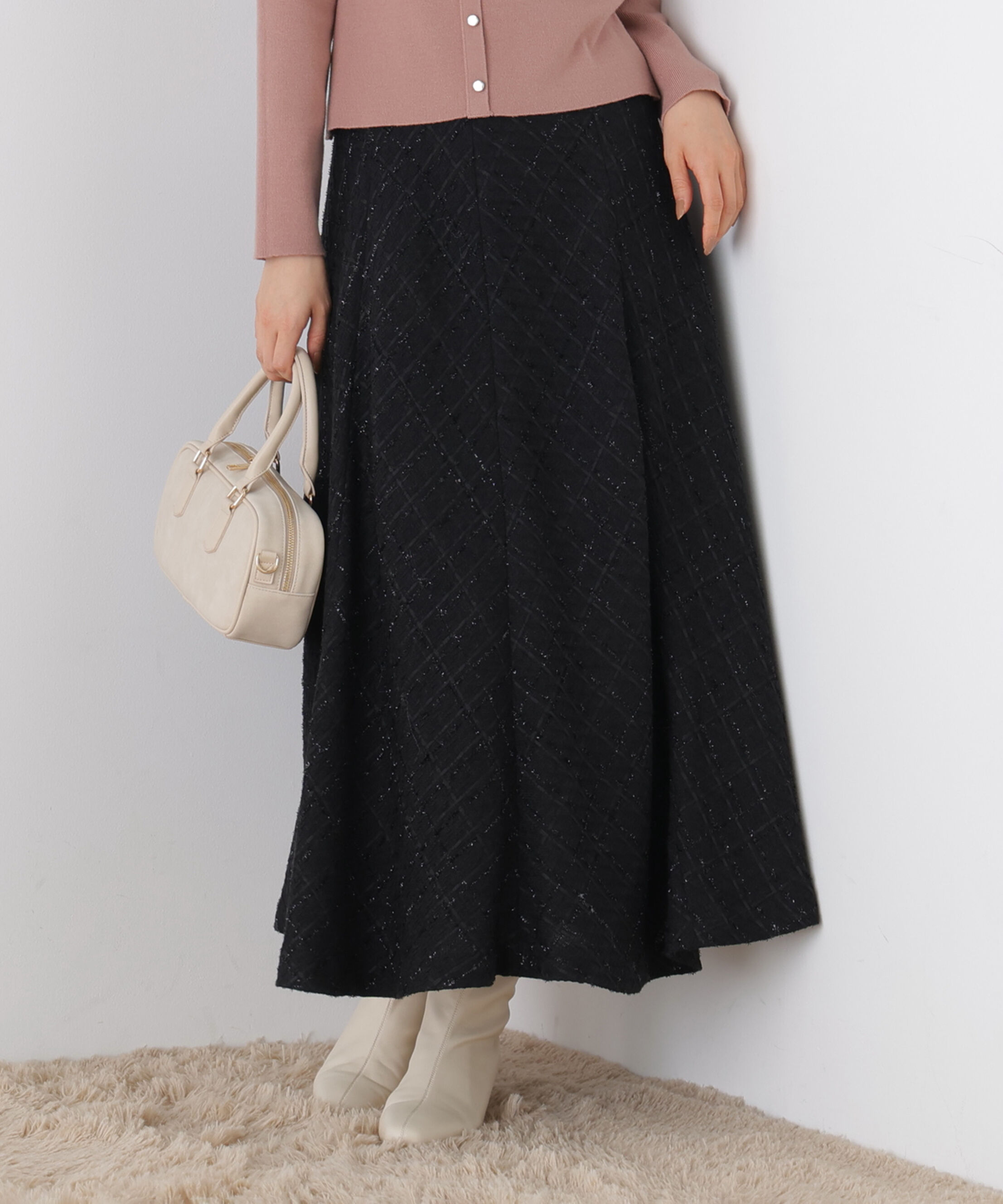 PROPORTION BODY DRESSING「ツイードフレアスカート」|スカート|