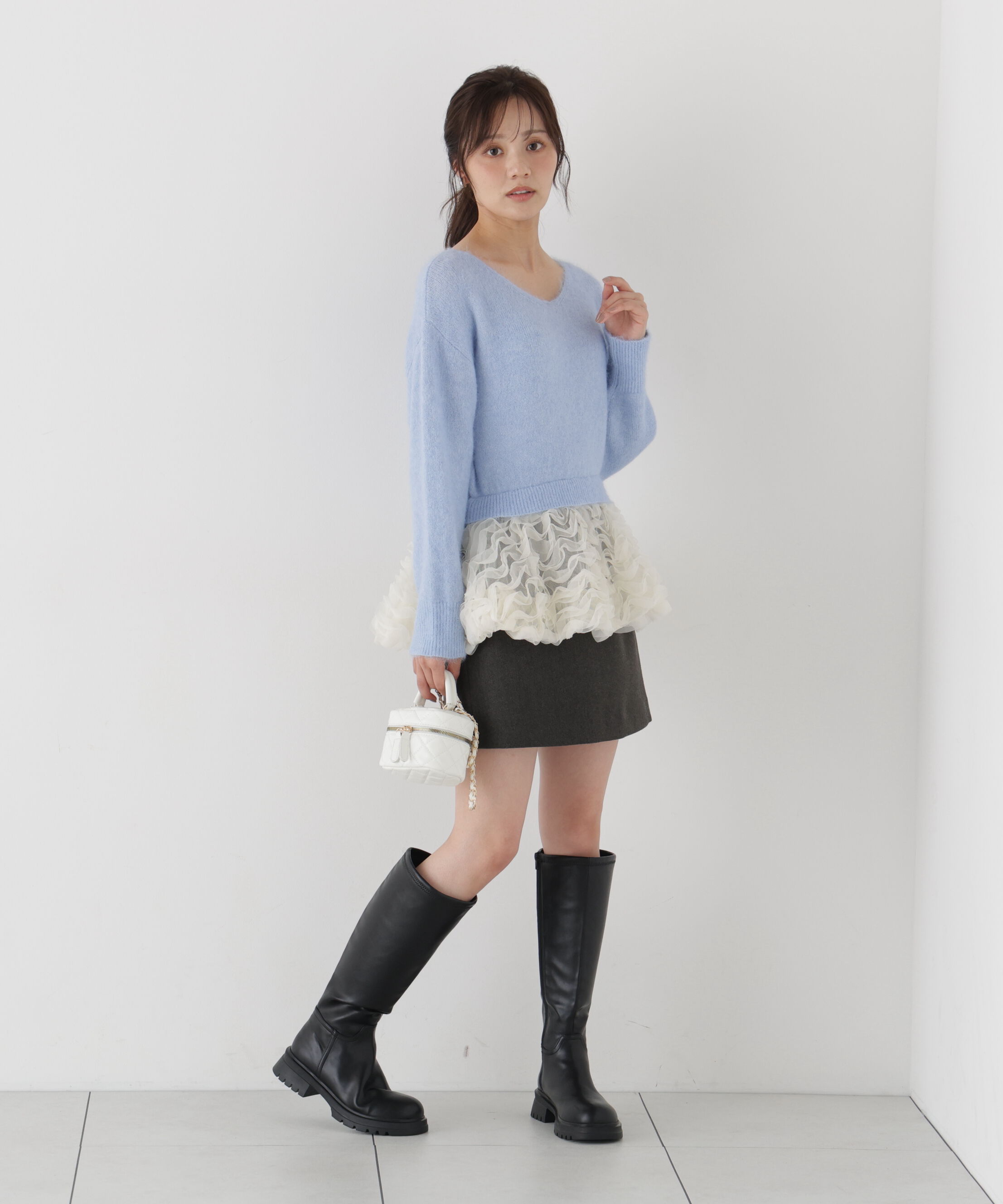 PROPORTION BODY DRESSING「＜a/mie＞ミニスカート（インナーパンツ付き）」|スカート|