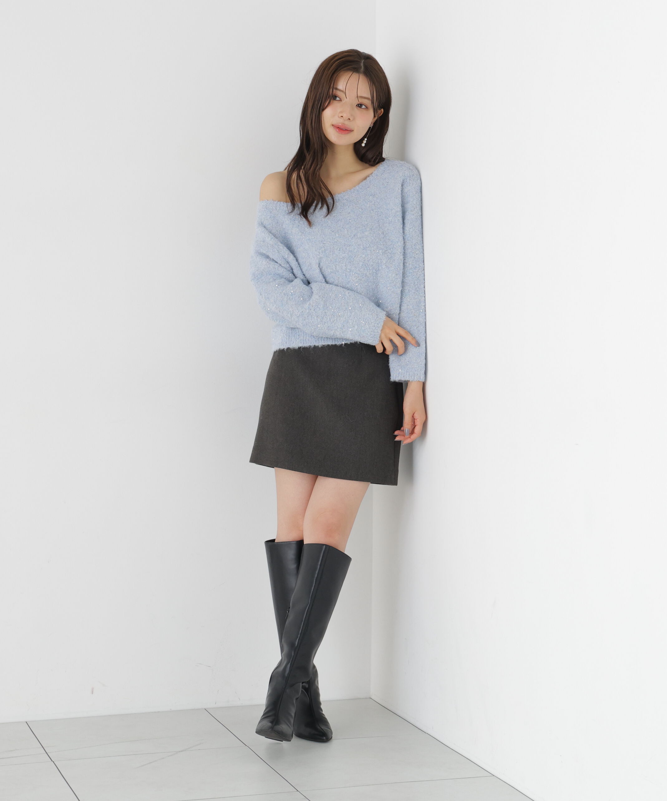 PROPORTION BODY DRESSING「＜a/mie＞ミニスカート（インナーパンツ付き）」|スカート|