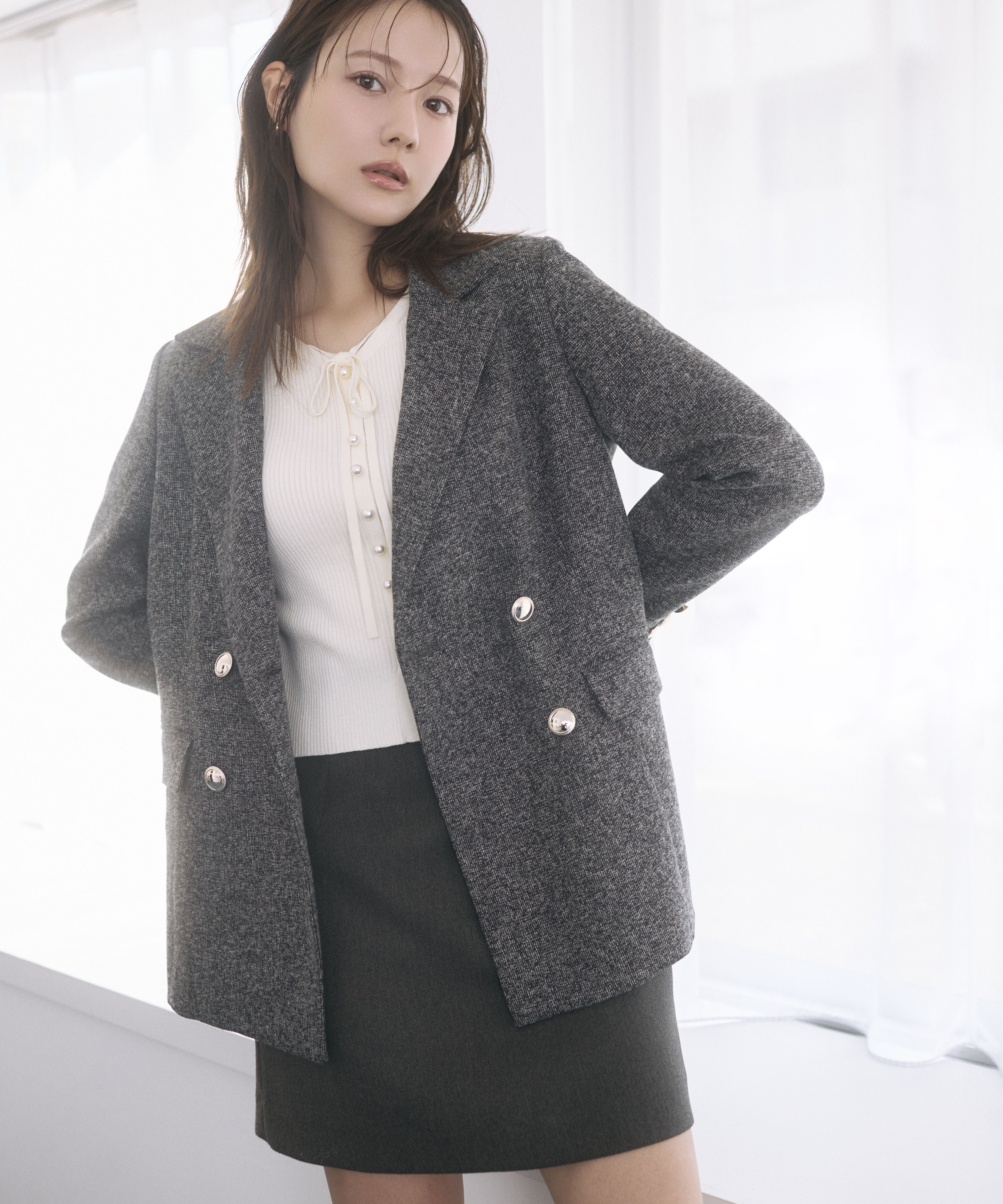 PROPORTION BODY DRESSING「＜a/mie＞ミニスカート（インナーパンツ付き）」|スカート|
