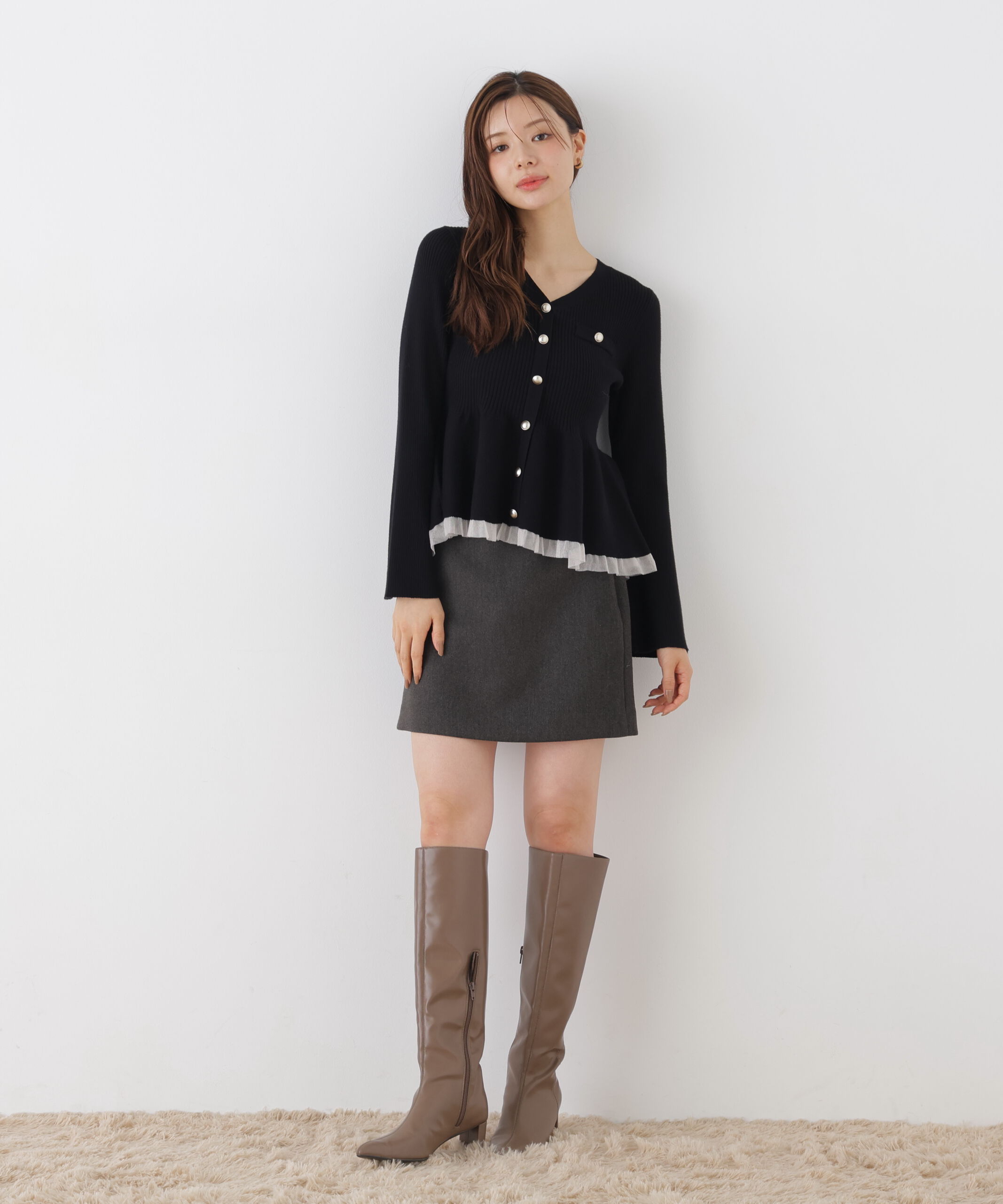 PROPORTION BODY DRESSING「＜a/mie＞ミニスカート（インナーパンツ付き）」|スカート|