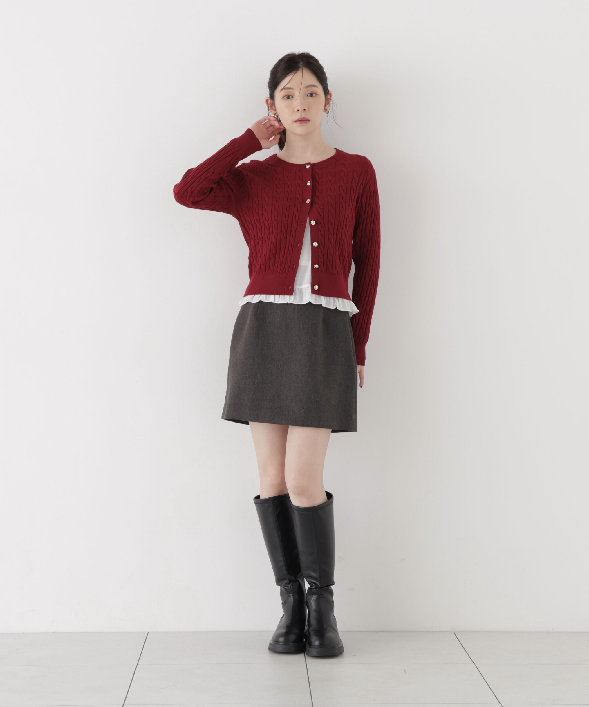 PROPORTION BODY DRESSING「＜a/mie＞ミニスカート（インナーパンツ付き）」|スカート|