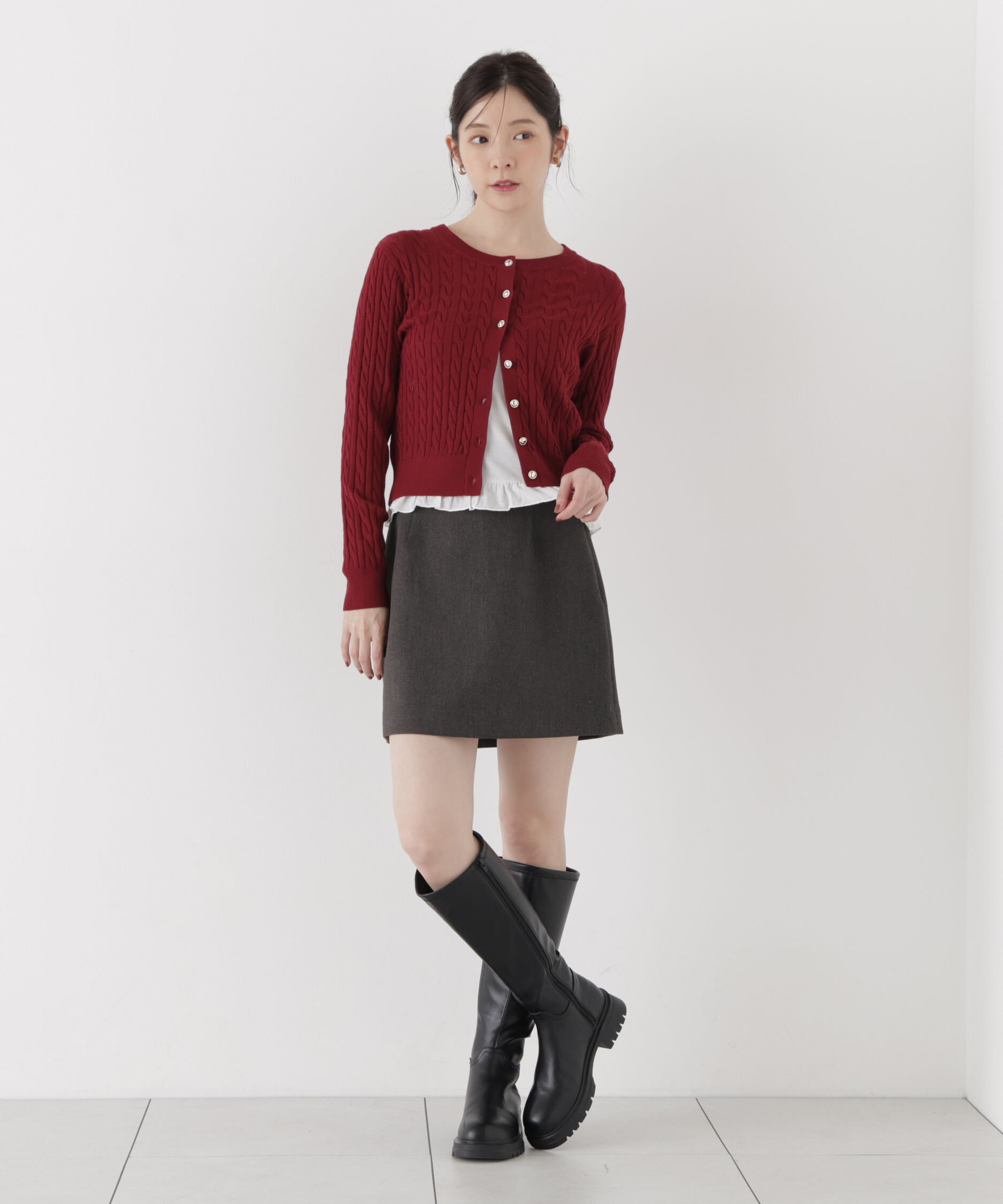 PROPORTION BODY DRESSING「＜a/mie＞ミニスカート（インナーパンツ付き）」|スカート|