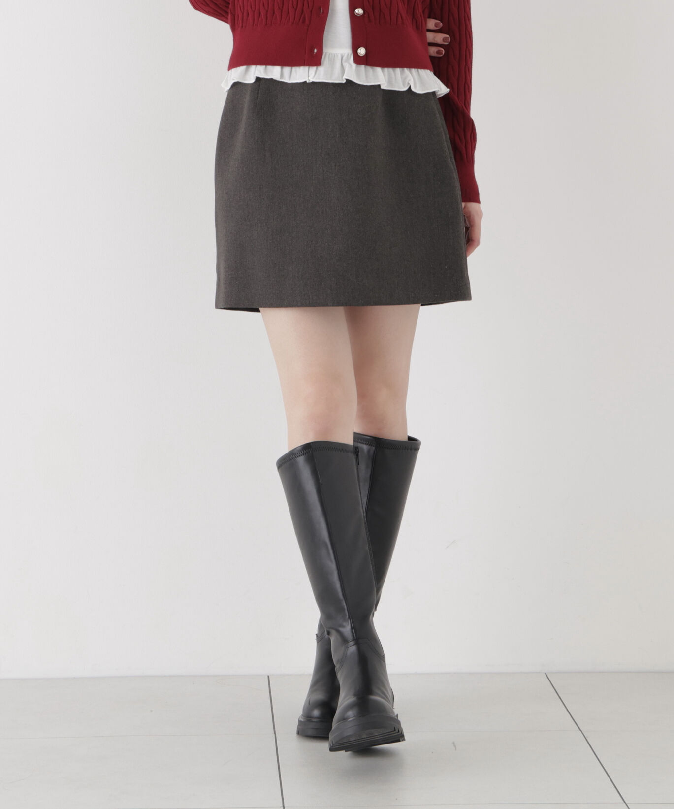 PROPORTION BODY DRESSING「＜a/mie＞ミニスカート（インナーパンツ付き）」|スカート|