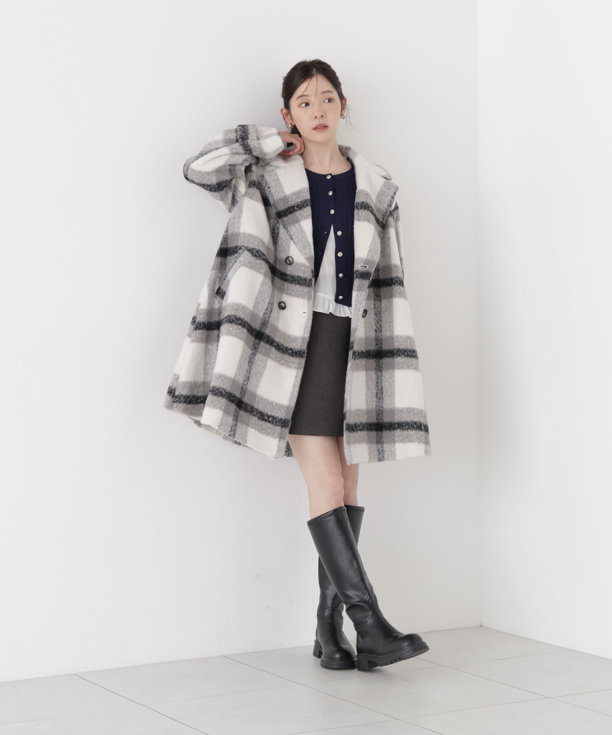 PROPORTION BODY DRESSING「＜a/mie＞ミニスカート（インナーパンツ付き）」|スカート|