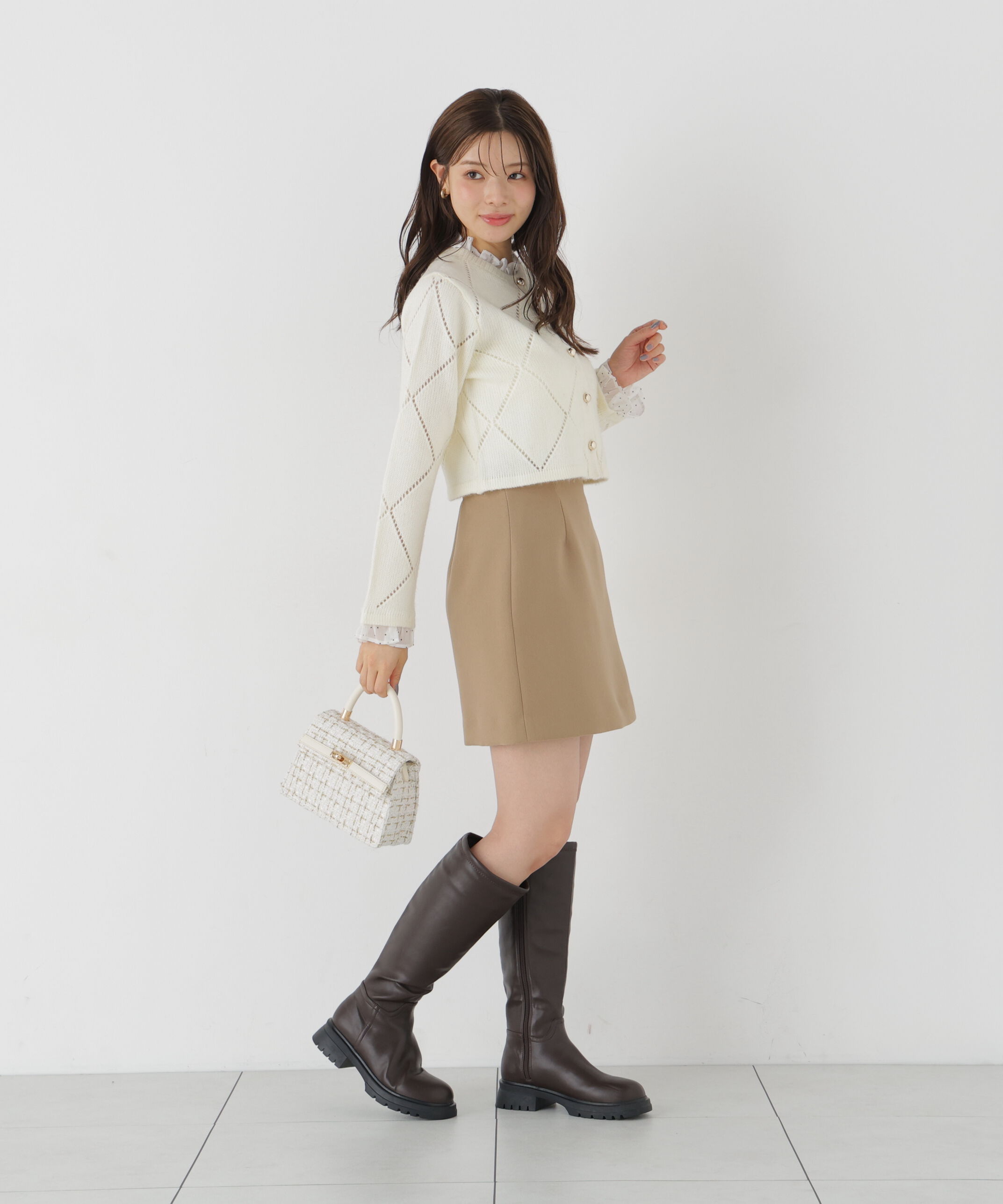 PROPORTION BODY DRESSING「＜a/mie＞ミニスカート（インナーパンツ付き）」|スカート|