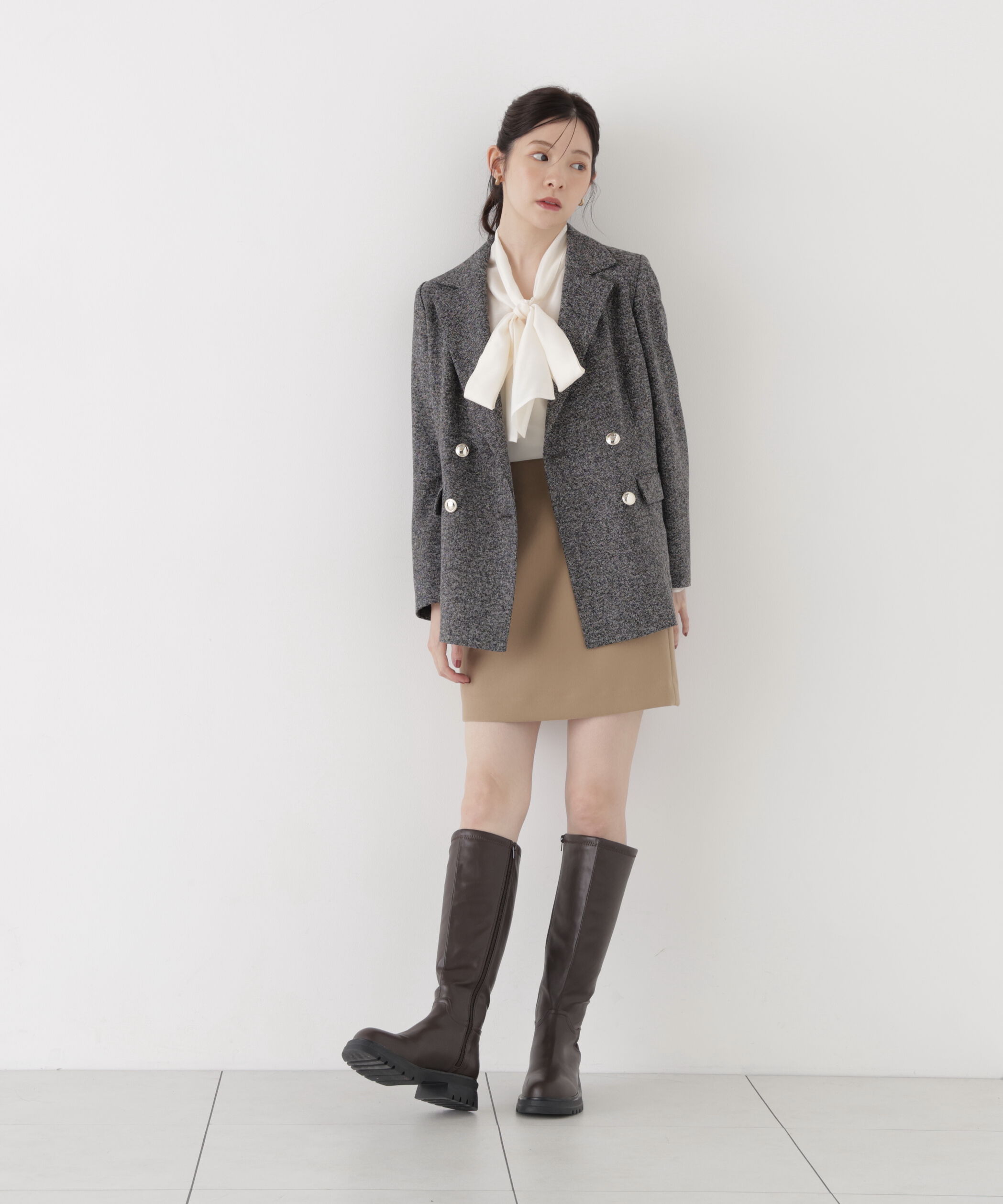 PROPORTION BODY DRESSING「＜a/mie＞ミニスカート（インナーパンツ付き）」|スカート|