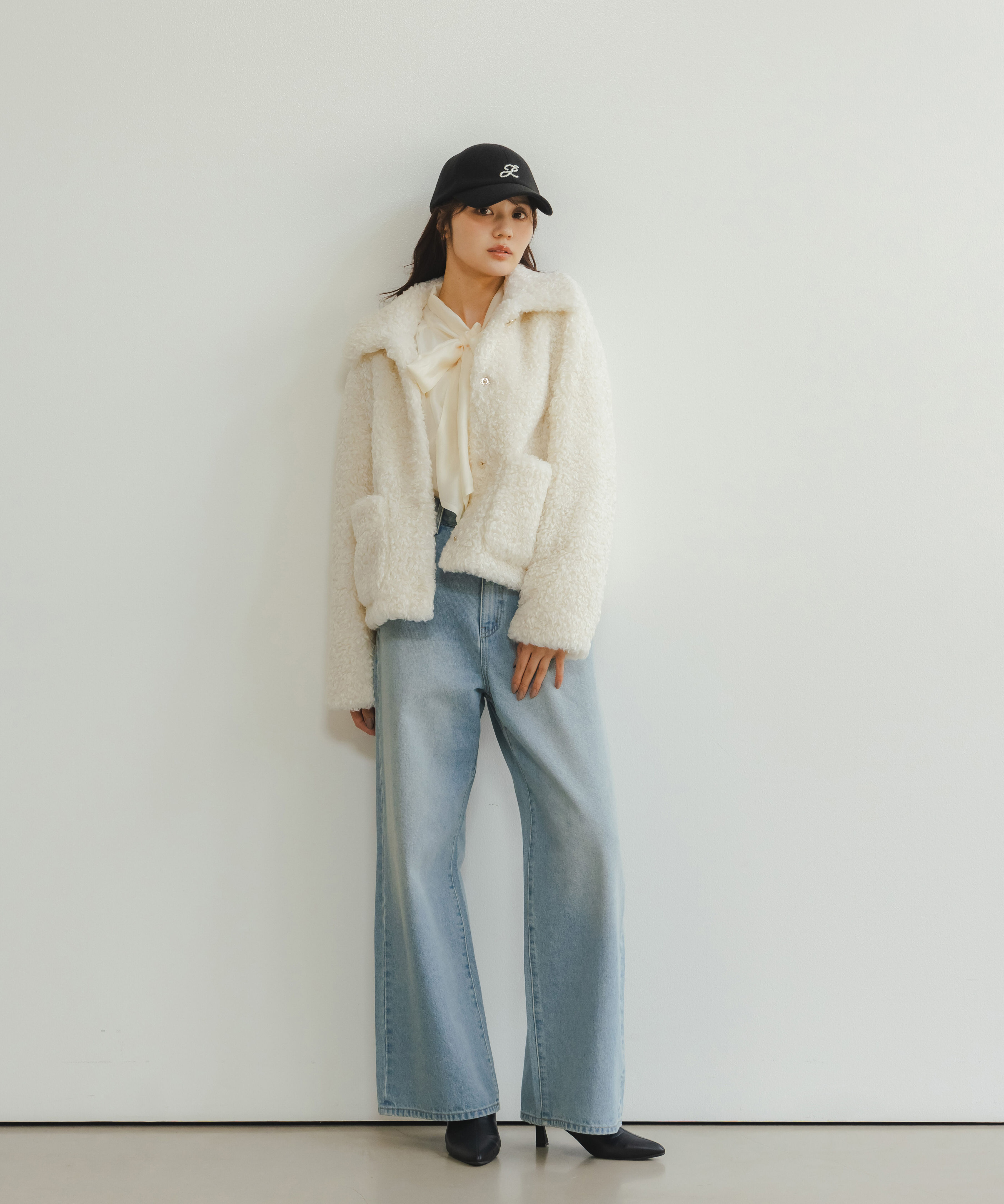 PROPORTION BODY DRESSING「衿付きフェイクファーブルゾン 26AW」|ブルゾン・スタジャン|