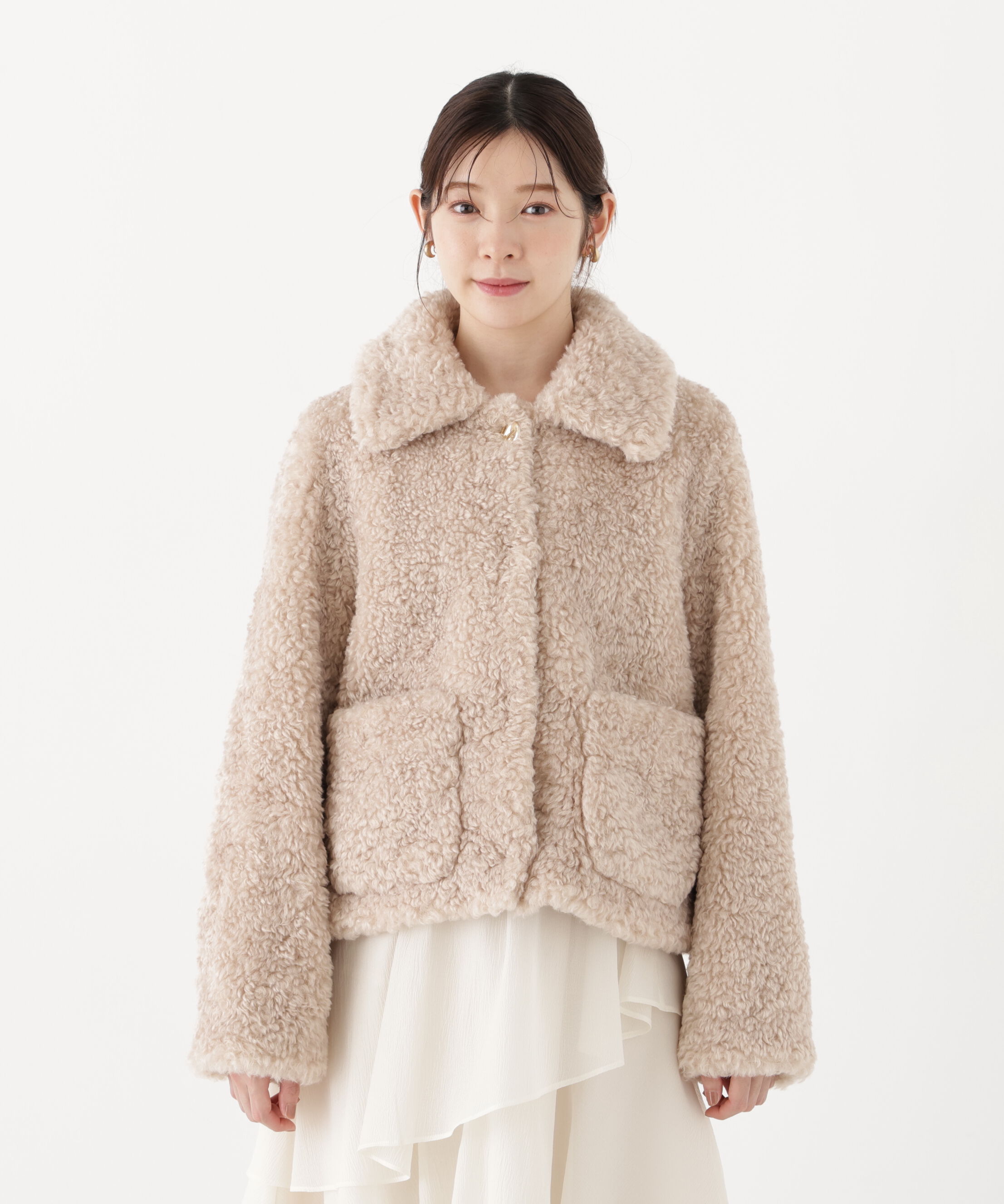 PROPORTION BODY DRESSING「衿付きフェイクファーブルゾン 26AW」|ブルゾン・スタジャン|