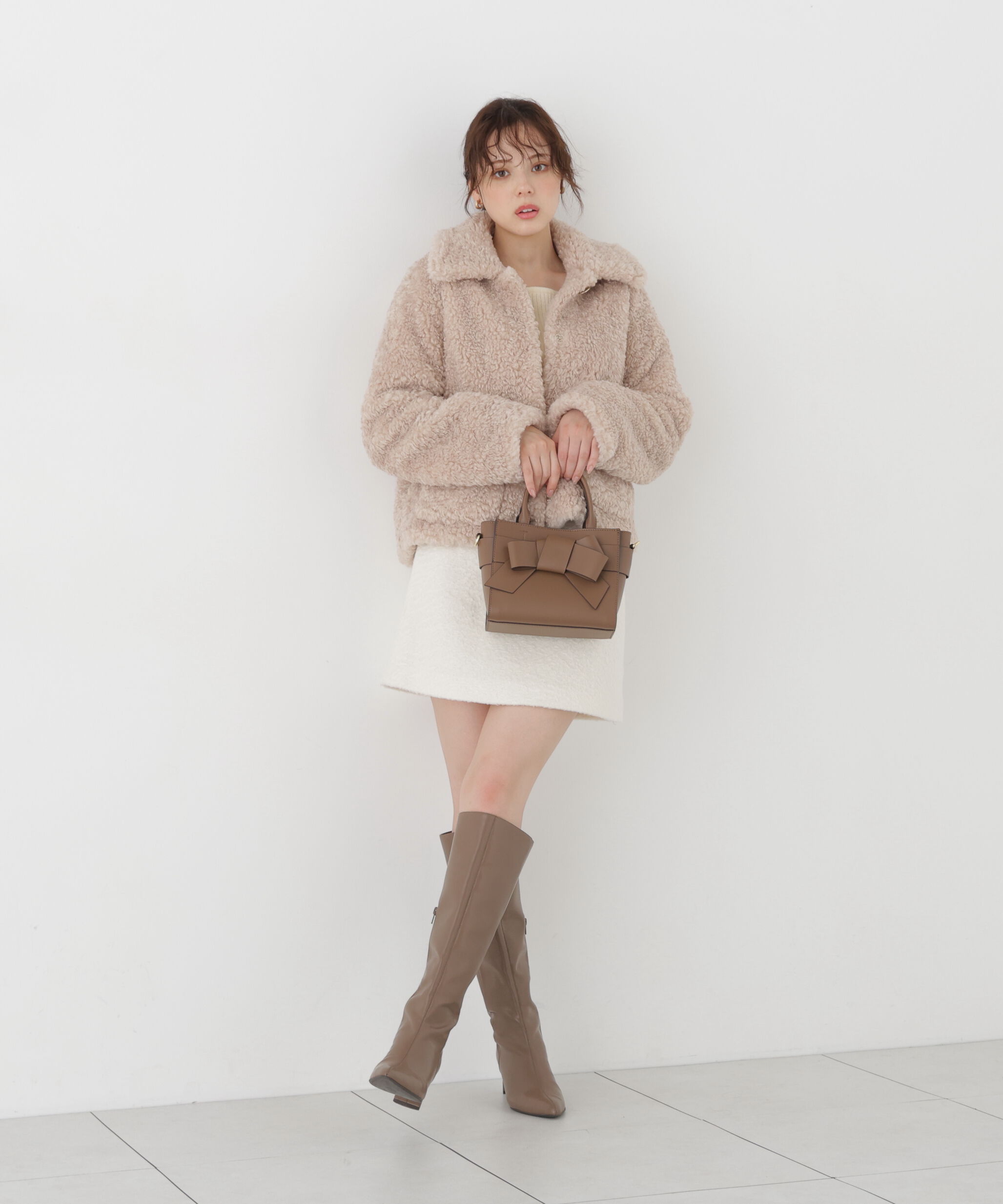 PROPORTION BODY DRESSING「衿付きフェイクファーブルゾン 26AW」|ブルゾン・スタジャン|