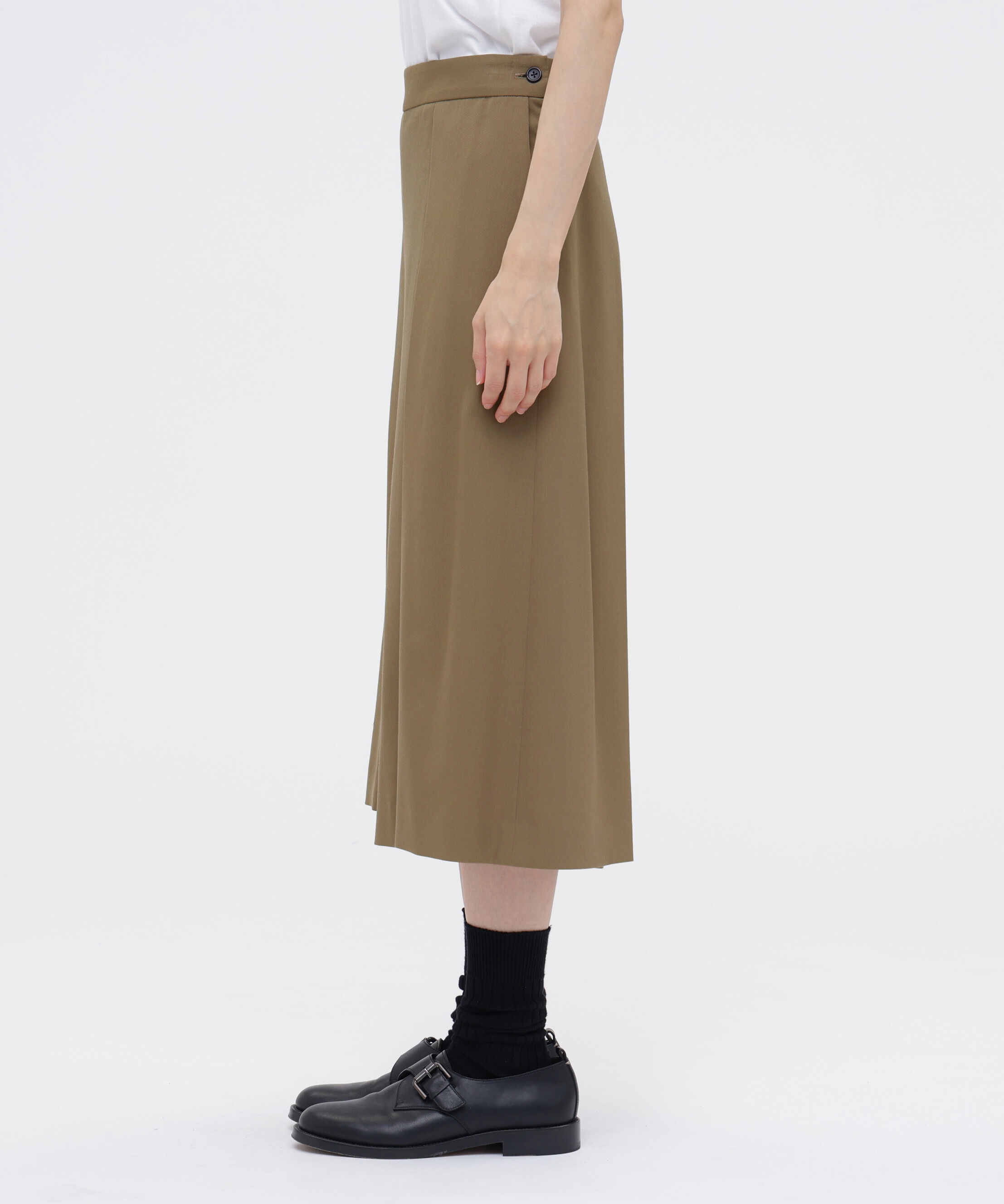  「FLUID WOOL TROUSERS」|キュロット|