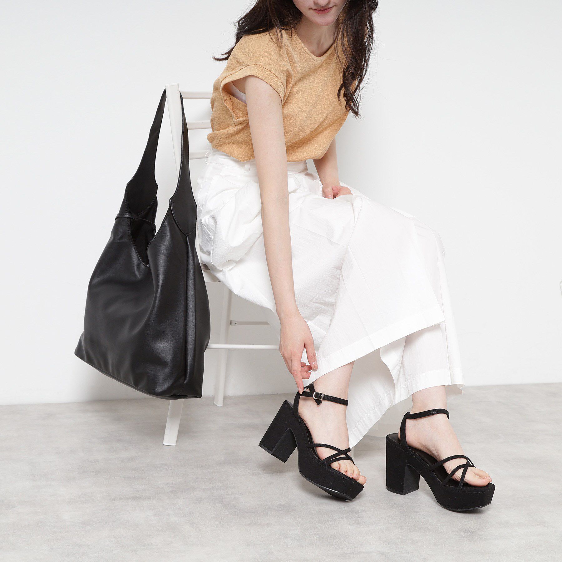 ESPERANZA「厚底アンクルベルトサンダル」|サンダル|