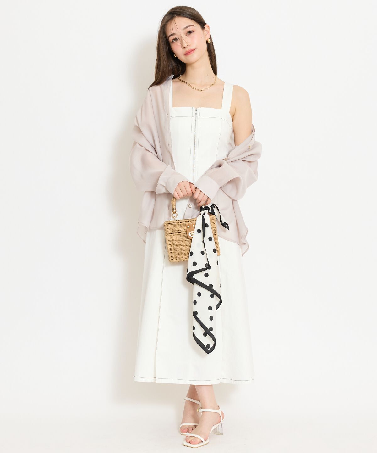 WILLSELECTION「ステッチデザインフロントZIPワンピース」|ワンピース|