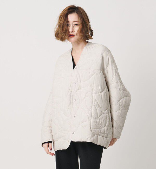 conte「【別注】＜manipuri for conte＞キルティングジャケット」|ノーカラーコート|