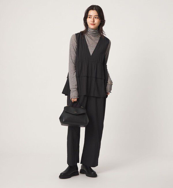 UNITED ARROWS green label relaxing「ペプラム ギャザー オールインワン」|オールインワン|