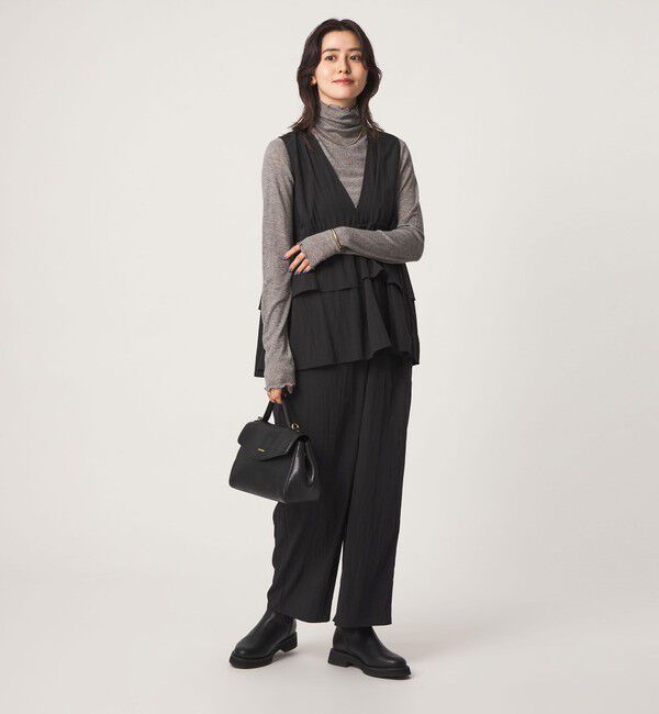 UNITED ARROWS green label relaxing「ペプラム ギャザー オールインワン」|オールインワン|