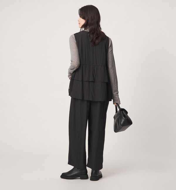UNITED ARROWS green label relaxing「ペプラム ギャザー オールインワン」|オールインワン|