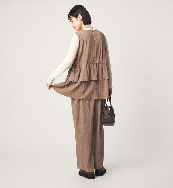 UNITED ARROWS green label relaxing「ペプラム ギャザー オールインワン」|オールインワン|