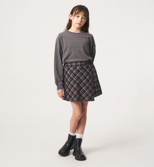 UNITED ARROWS green label relaxing「キモウ チェック キュロット スカート / キッズ 100cm-160cm」|スカート|