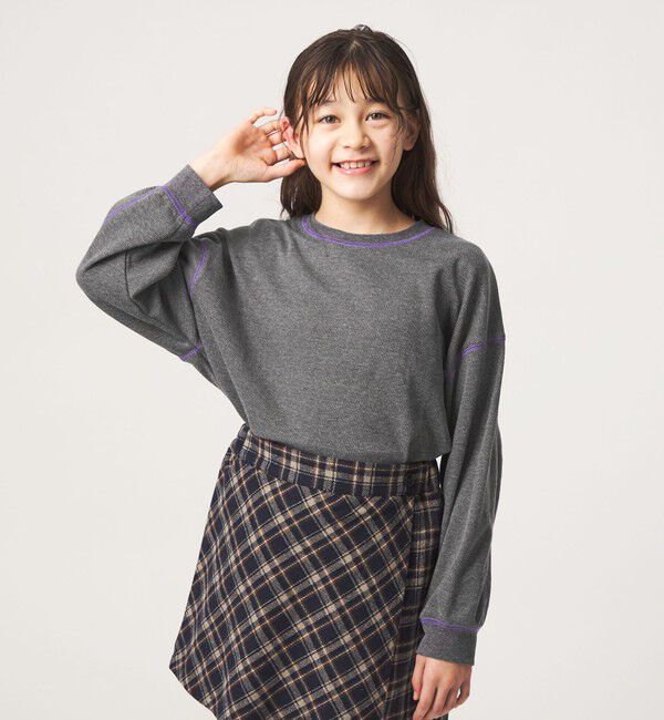 UNITED ARROWS green label relaxing「ハニカム ステッチ ロングスリーブ Tシャツ / キッズ 100cm-160cm」|Tシャツ・カットソー|