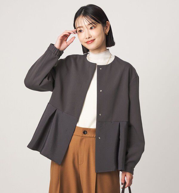 UNITED ARROWS green label relaxing「［size SHORTあり］fleurie(フルリー) ドッキング ジャケット」|ノーカラージャケット|