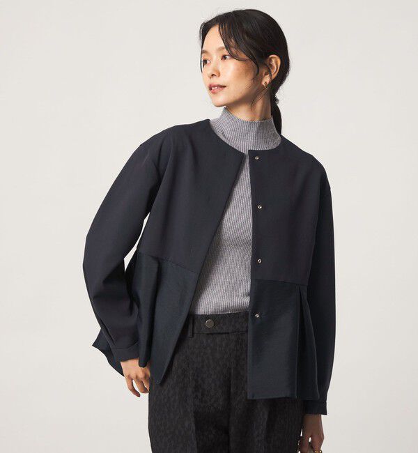UNITED ARROWS green label relaxing「［size SHORTあり］fleurie(フルリー) ドッキング ジャケット」|ノーカラージャケット|