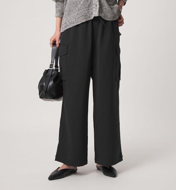 UNITED ARROWS green label relaxing「2WAY カーゴ ワイドパンツ」|カーゴ|BLACK