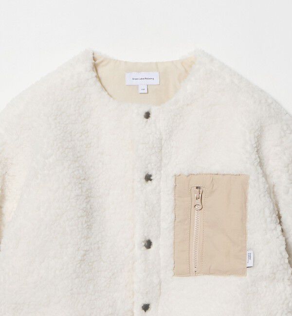 UNITED ARROWS green label relaxing「【スタメンシリーズ】ボア スナップ ブルゾン / キッズ 100cm―160cm」|その他|