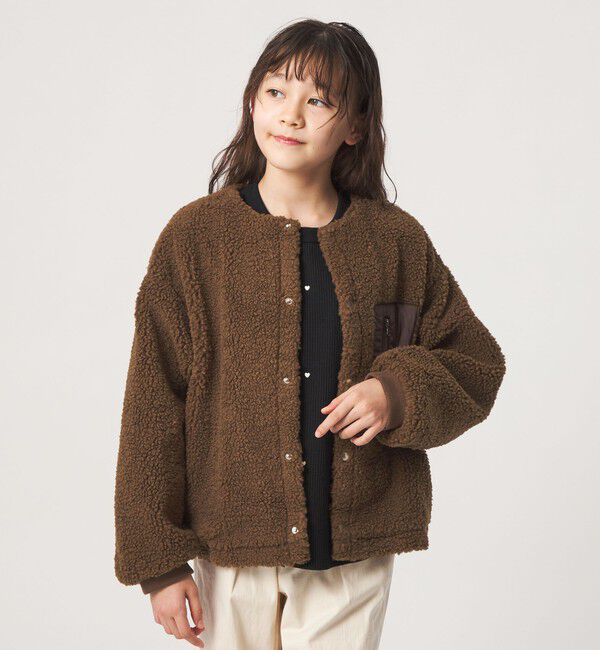UNITED ARROWS green label relaxing「【スタメンシリーズ】ボア スナップ ブルゾン / キッズ 100cm―160cm」|その他|