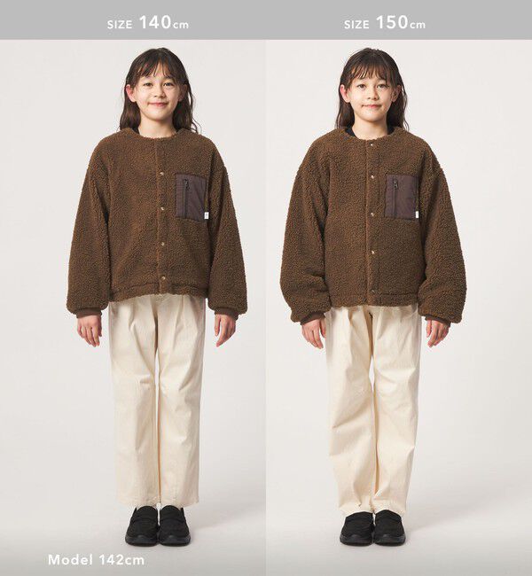 UNITED ARROWS green label relaxing「【スタメンシリーズ】ボア スナップ ブルゾン / キッズ 100cm―160cm」|その他|