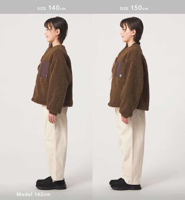 UNITED ARROWS green label relaxing「【スタメンシリーズ】ボア スナップ ブルゾン / キッズ 100cm―160cm」|その他|