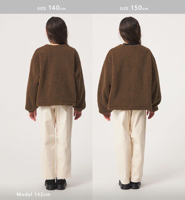 UNITED ARROWS green label relaxing「【スタメンシリーズ】ボア スナップ ブルゾン / キッズ 100cm―160cm」|その他|