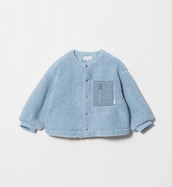 UNITED ARROWS green label relaxing「【スタメンシリーズ】ボア スナップ ブルゾン / キッズ 100cm―160cm」|その他|LT.BLUE