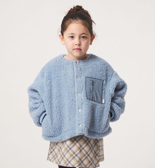 UNITED ARROWS green label relaxing「【スタメンシリーズ】ボア スナップ ブルゾン / キッズ 100cm―160cm」|その他|