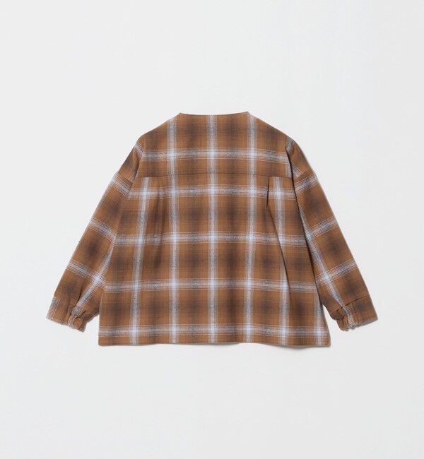 UNITED ARROWS green label relaxing「【別注】＜UNIVERSAL OVERALL＞Vネック チェック カーディガン / キッズ 100cm-130cm」|カーディガン|