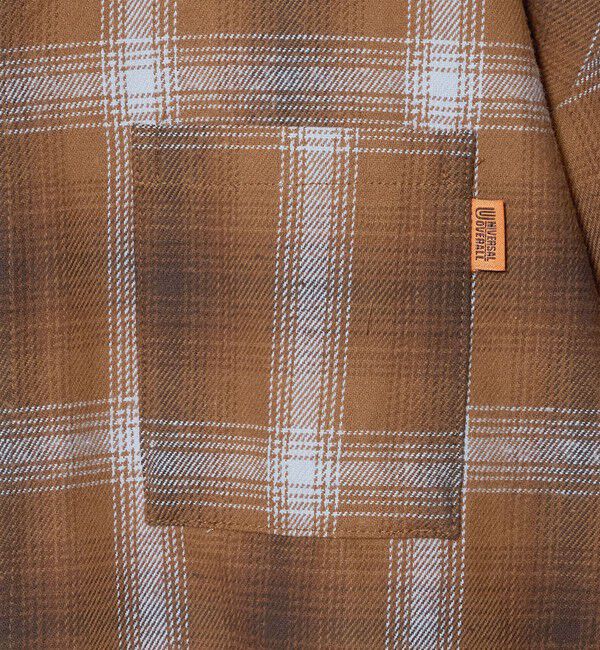 UNITED ARROWS green label relaxing「【別注】＜UNIVERSAL OVERALL＞Vネック チェック カーディガン / キッズ 100cm-130cm」|カーディガン|