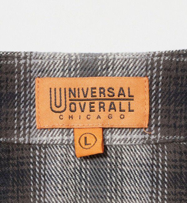 UNITED ARROWS green label relaxing「【別注】＜UNIVERSAL OVERALL＞Vネック チェック カーディガン / キッズ 140cm-160cm」|カーディガン|
