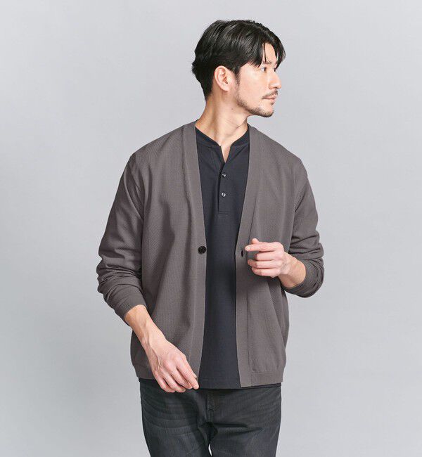 BEAUTY&YOUTH UNITED ARROWS「【WEB限定 WARDROBE SMART】KOUKIN ハイゲージ ニット カーディガン【抗菌・防臭】」|カーディガン|