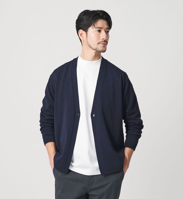 BEAUTY&YOUTH UNITED ARROWS「【WEB限定 WARDROBE SMART】KOUKIN ハイゲージ ニット カーディガン【抗菌・防臭】」|カーディガン|