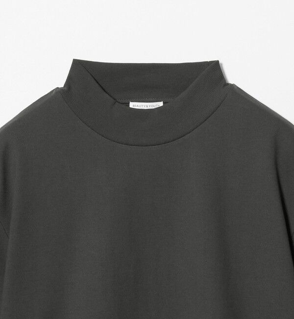 BEAUTY&YOUTH UNITED ARROWS「【WEB限定 WARDROBE SMART】クリア  ガスコットン モックネック カットソー【抗菌・防臭】」|Tシャツ・カットソー|