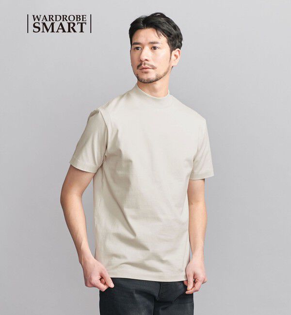 BEAUTY&YOUTH UNITED ARROWS「【WEB限定 WARDROBE SMART】クリア  ガスコットン モックネック カットソー【抗菌・防臭】」|Tシャツ・カットソー|NATURAL
