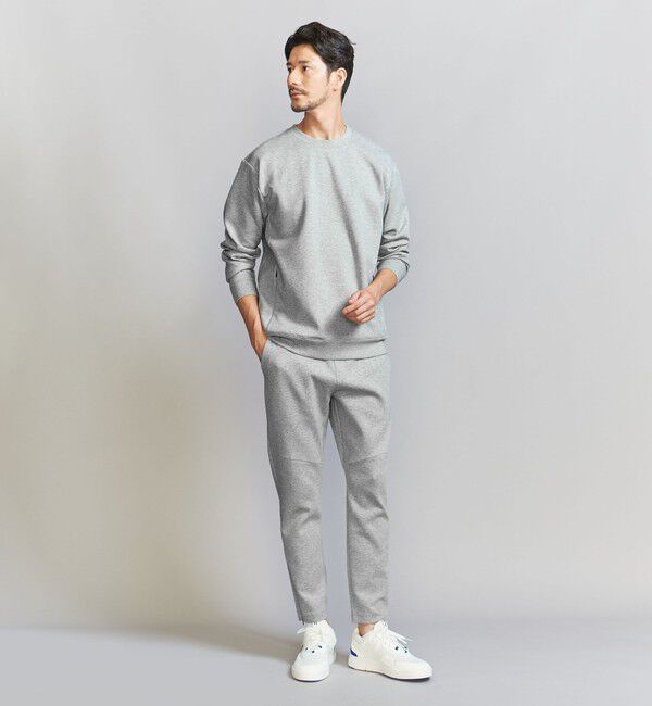 BEAUTY&YOUTH UNITED ARROWS「【WEB限定 WARDROBE SMART】ダブルニット イージーパンツ/セットアップ対応【抗菌・防臭】」|チノ|