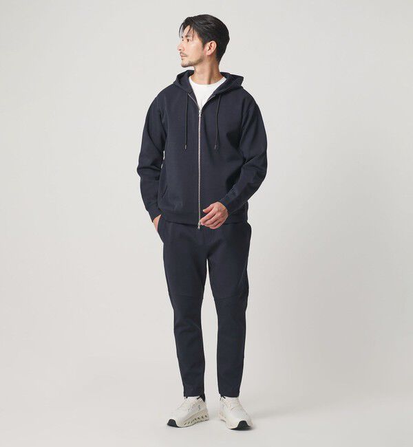 BEAUTY&YOUTH UNITED ARROWS「【WEB限定 WARDROBE SMART】ダブルニット イージーパンツ/セットアップ対応【抗菌・防臭】」|チノ|