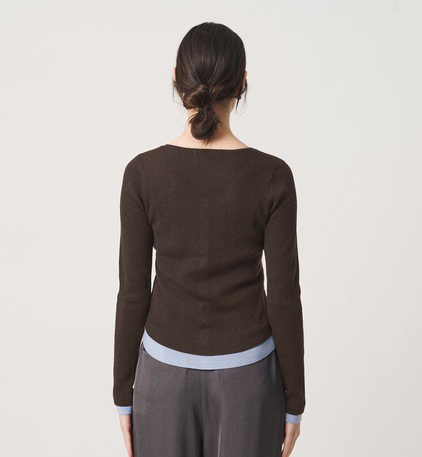 BEAUTY&YOUTH UNITED ARROWS「【WEB限定】レイヤードニットカーディガン ウォッシャブル」|カーディガン|