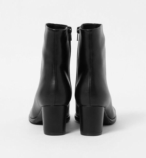 BEAUTY&YOUTH UNITED ARROWS「レザーライク オブリーク ショートブーツ」|ロングブーツ|
