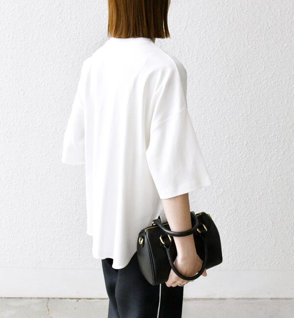 SHIPS any「〈接触冷感/汗染み防止加工/洗濯機可能〉ラウンドヘム クルー ビッグ TEE」|Tシャツ・カットソー|